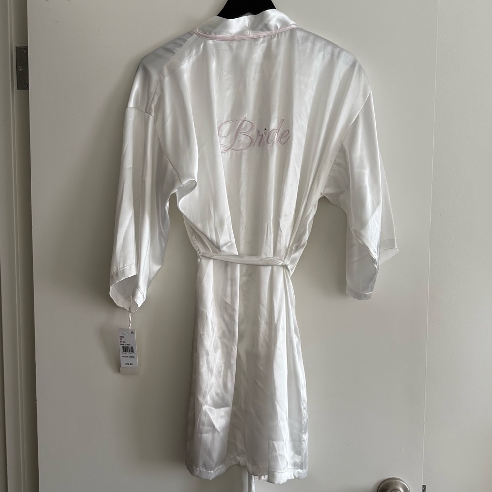 NWT satin bride robe